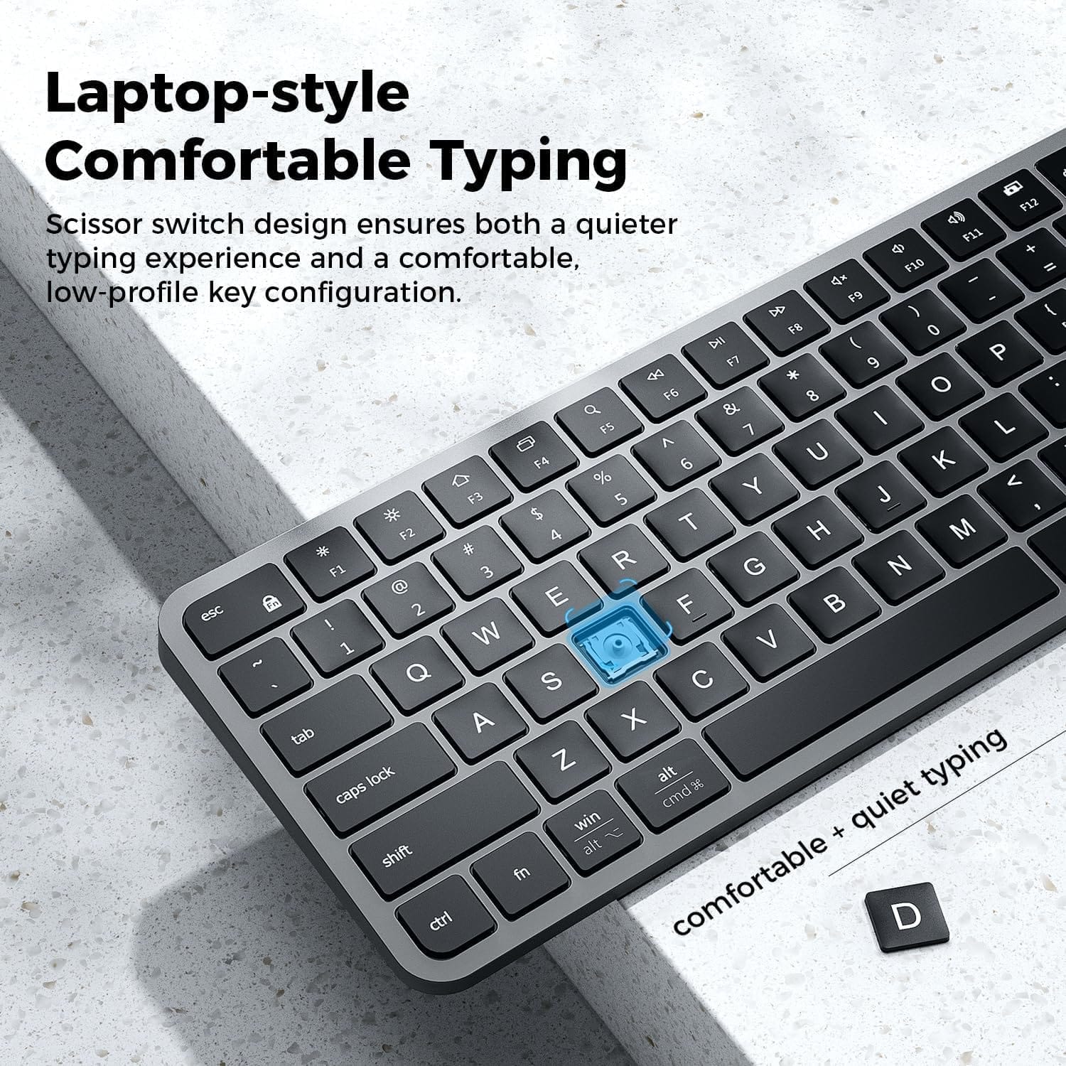 iClever BK20 Compact Size Multi-Deivice Bluetooth Keyboard