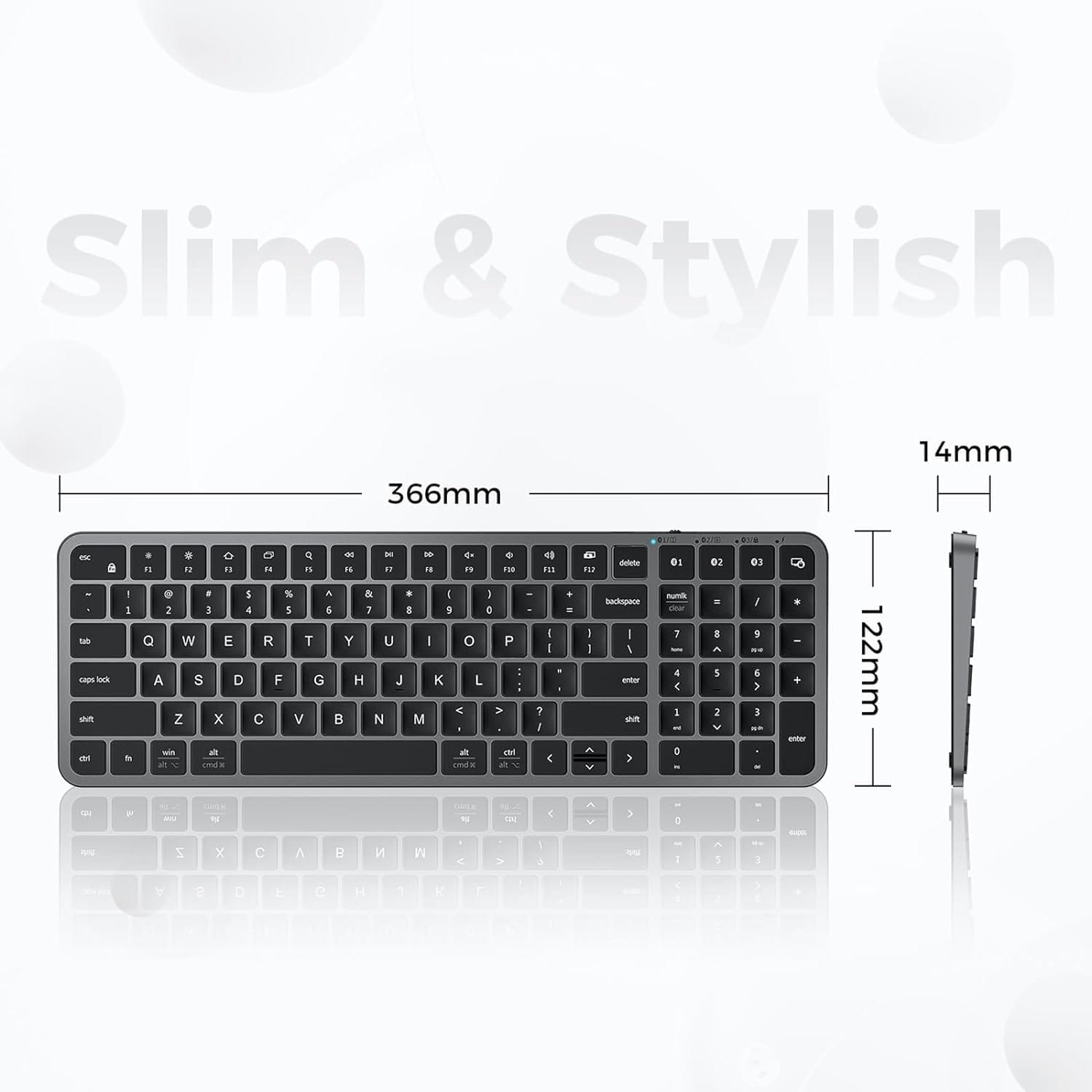 iClever BK20 Compact Size Multi-Deivice Bluetooth Keyboard