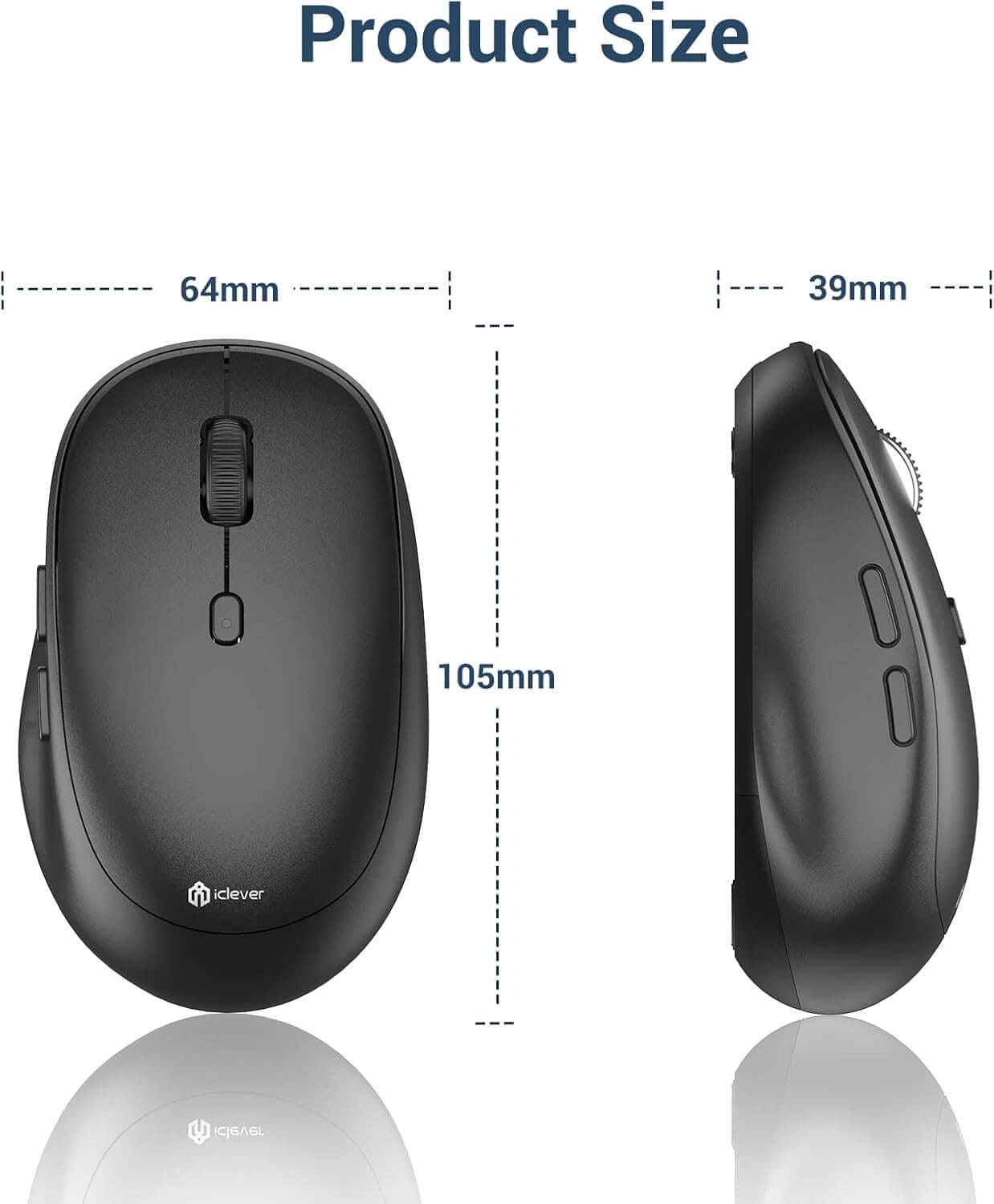 iClever MD165 Dual Mode Bluetooth Mouse
