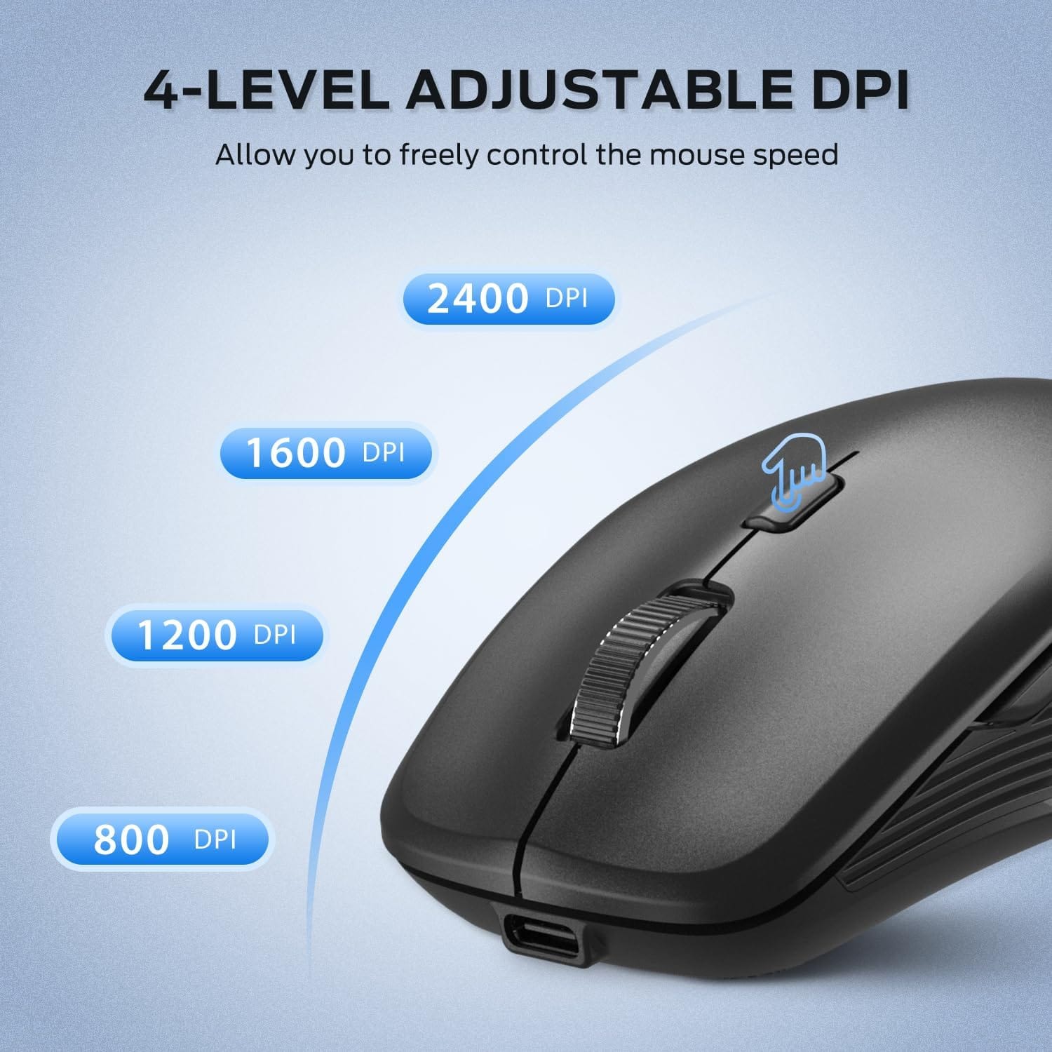 iClever MD179 Dual Mode Bluetooth Mouse