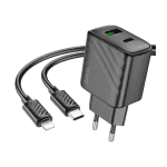 Hoco CS23A 30W Sunlight Wall Charger Set With Type-C to Lightning Cable