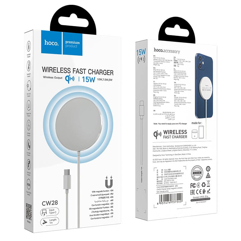 Hoco CW28 15W Magnetic Wireless Charger