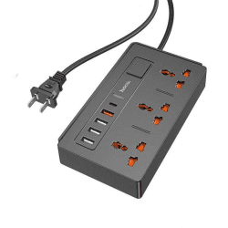 Hoco DC15 2-in-1 Multi-socket Extension Charger 30W