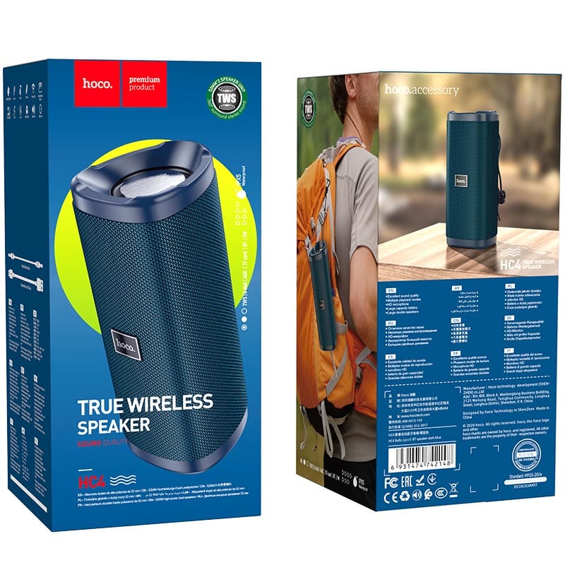 Hoco Hc4 Portable Wireless Bluetooth Speaker