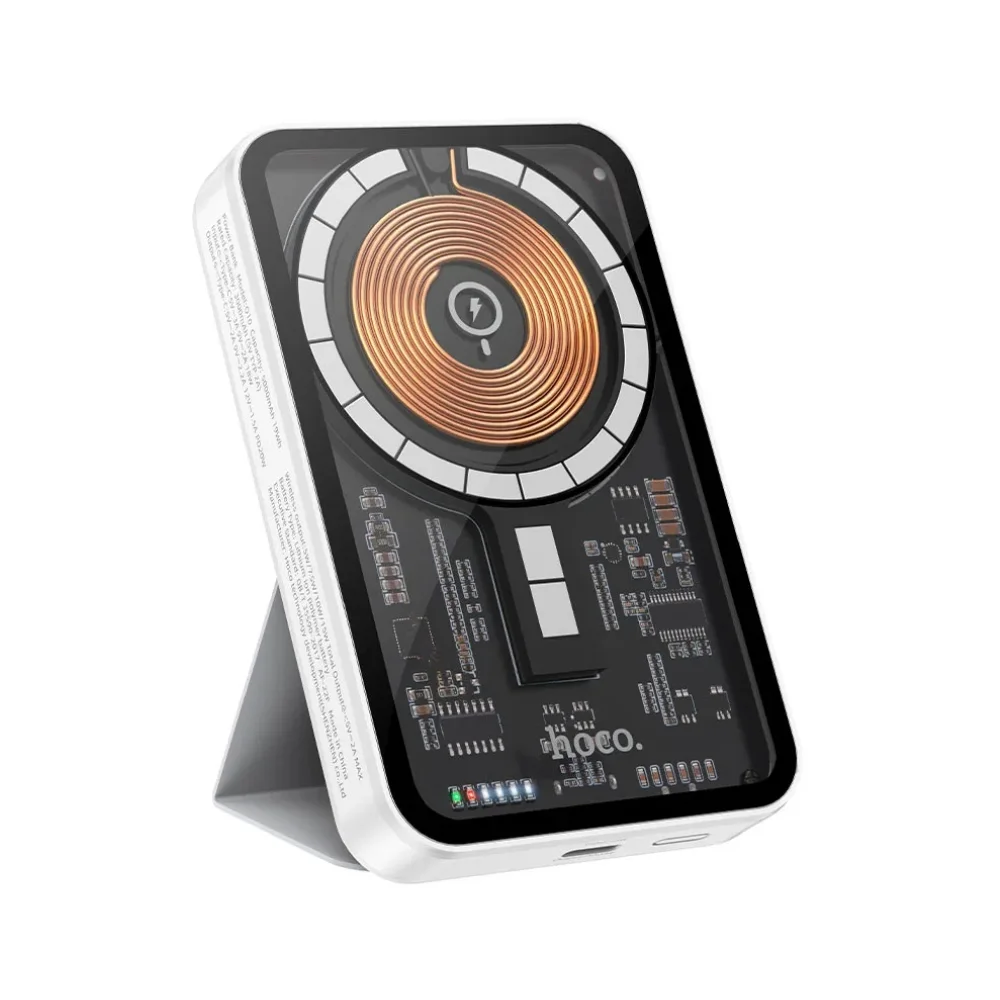 Hoco Q10A 10000mAh PD 20W Transparent Magnetic Wireless Power Bank (2) Hoco Q10A 10000mAh PD 20W Transparent Magnetic Wireless Power Bank