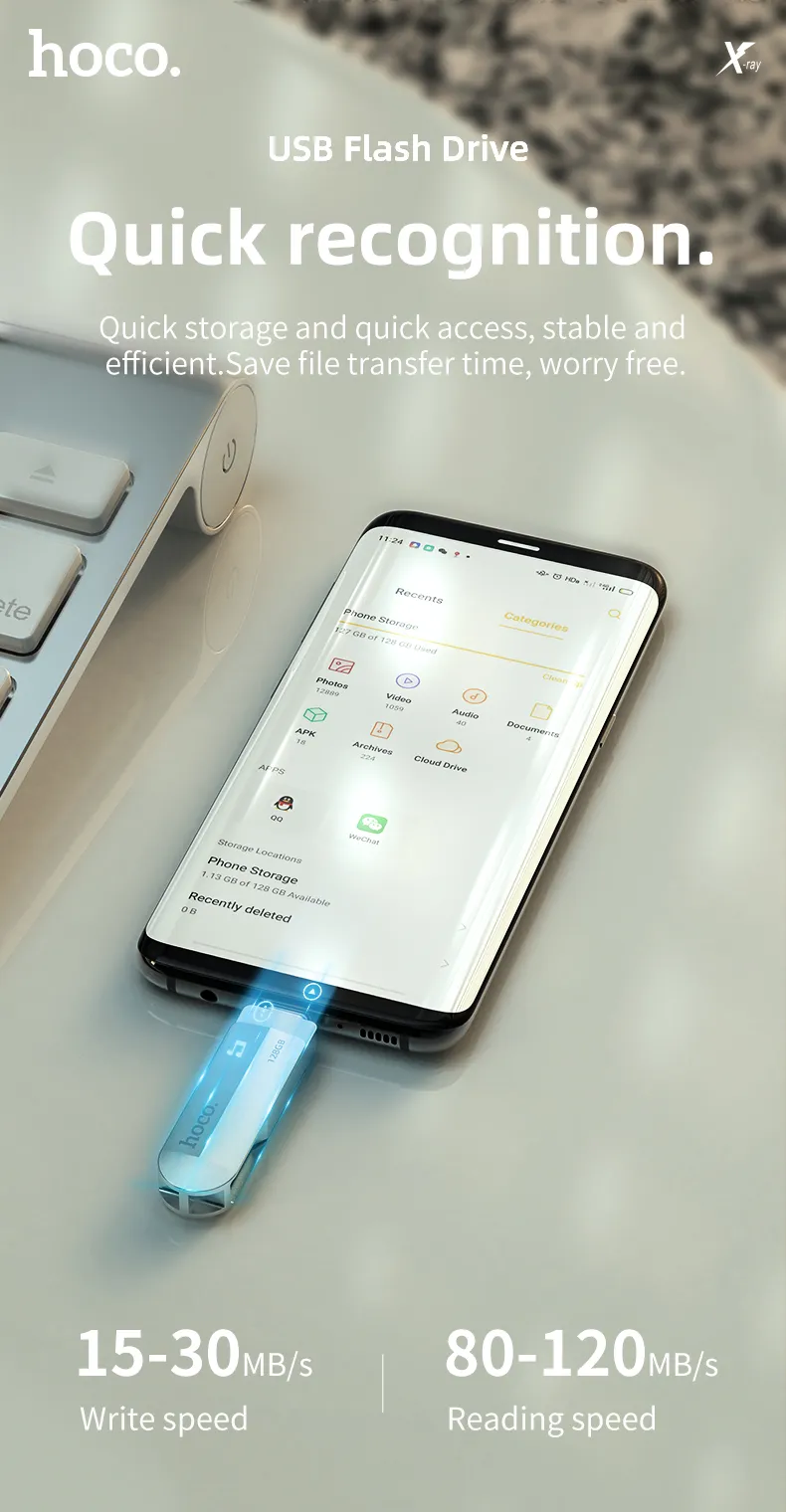 Hoco UD10 Wise 2-in-1 Type-C USB Flash Drive