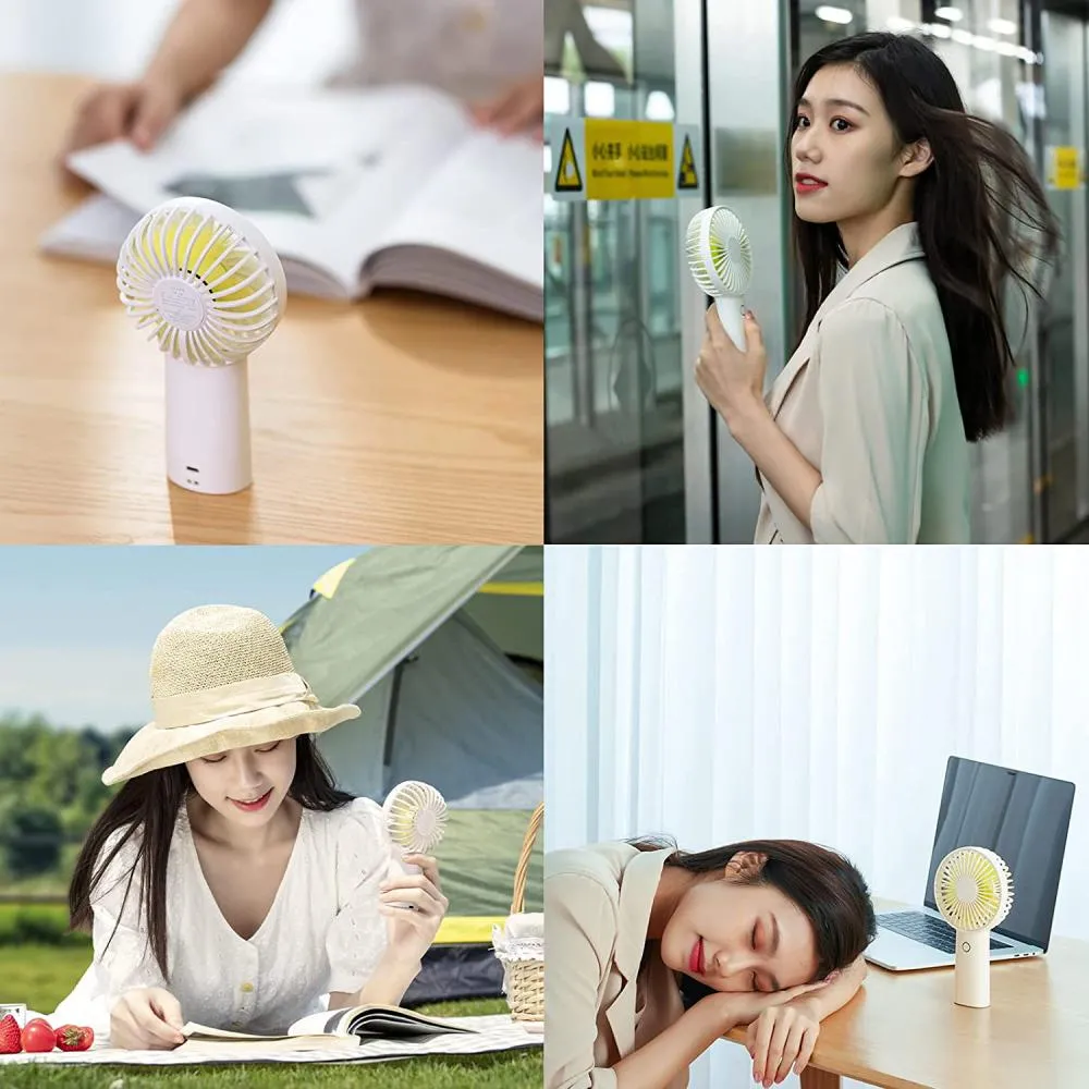 JISULIFE F2D Handheld Portable Hand Held Fan 6000mAh