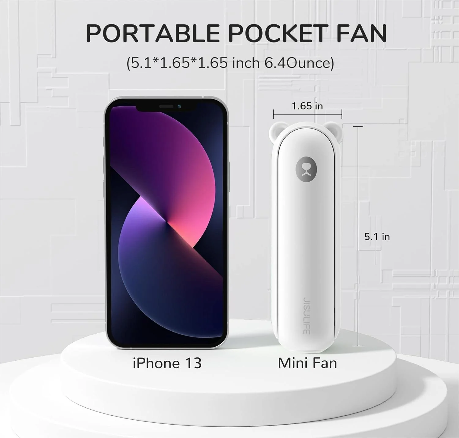 JISULIFE F8X Mini Fan Portable Fan