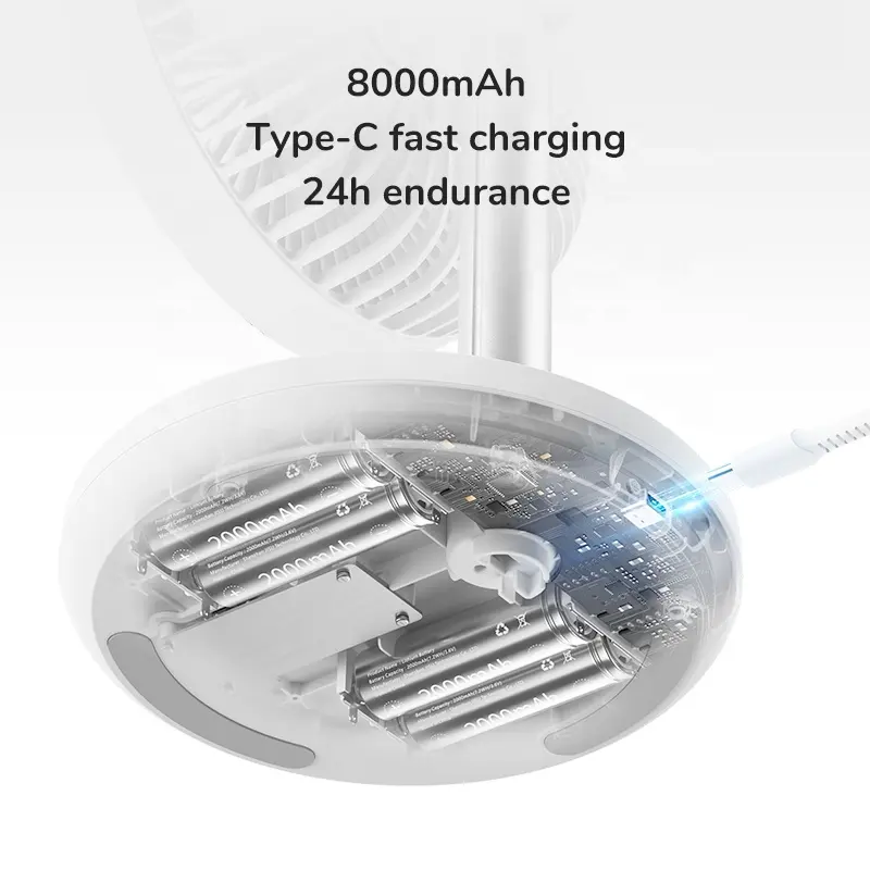 JISULIFE FA13P Oscillating Extendable Desk Fan