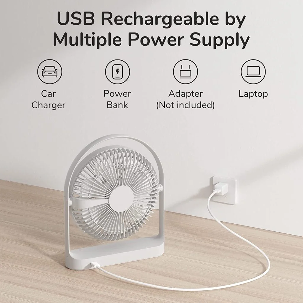 JISULIFE FA27 Portable Multi-functional Cooling Fan (8000mAh Battery)
