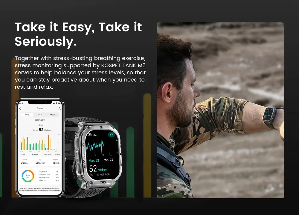 KOSPET TANK M3 Rugged Smart Watch