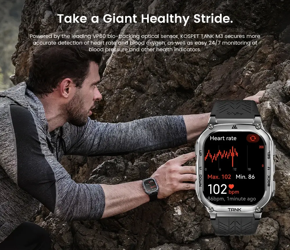 KOSPET TANK M3 Rugged Smart Watch