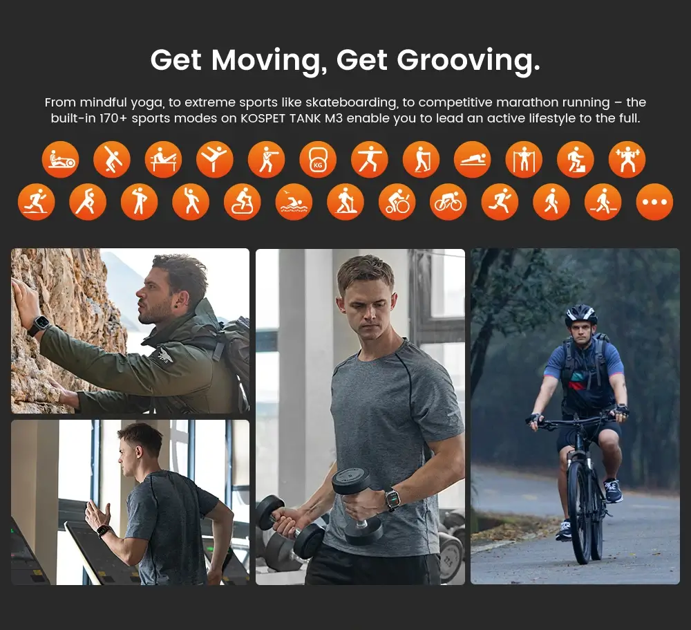 KOSPET TANK M3 Rugged Smart Watch