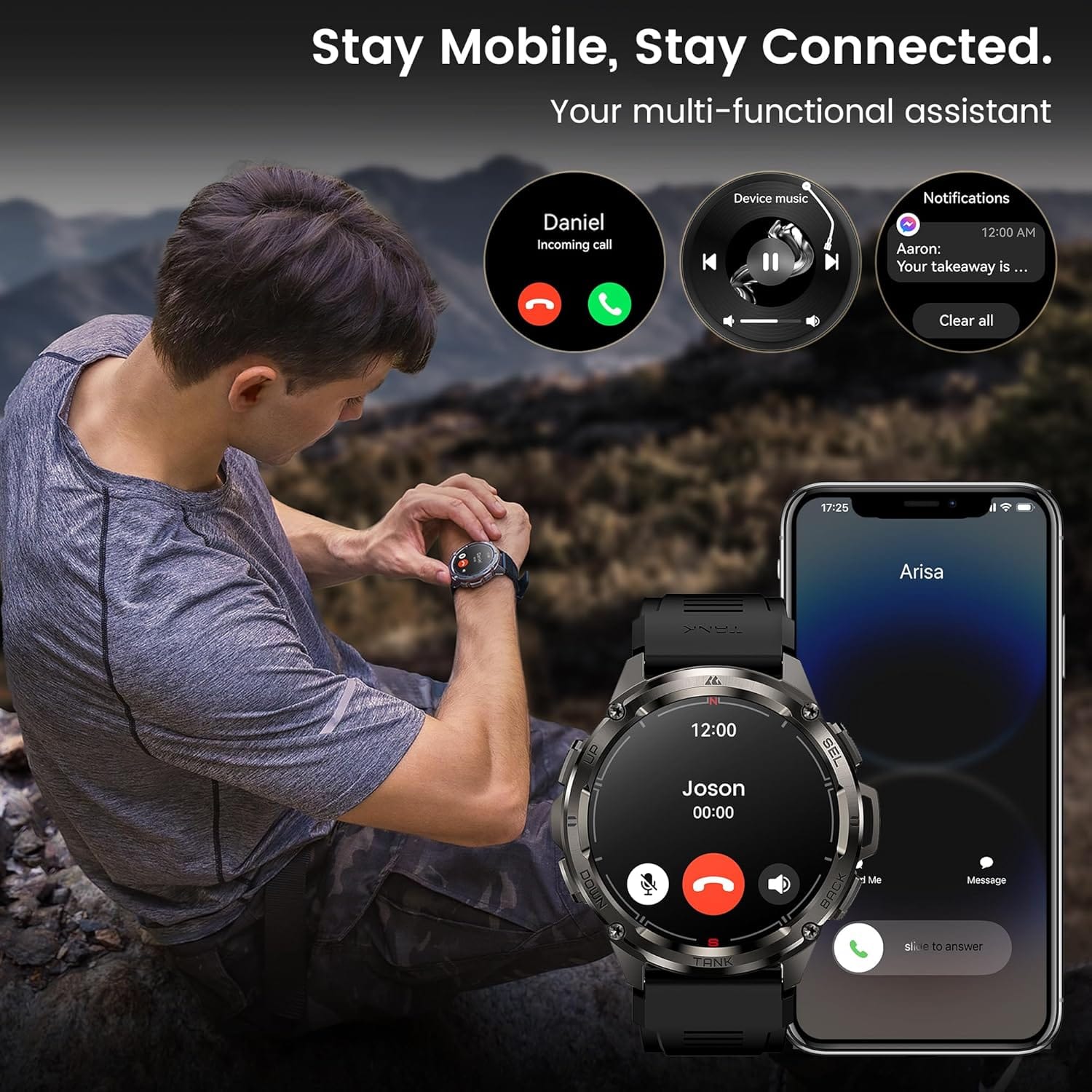 KOSPET TANK T3 ULTRA CALLING Rugged Smartwatch