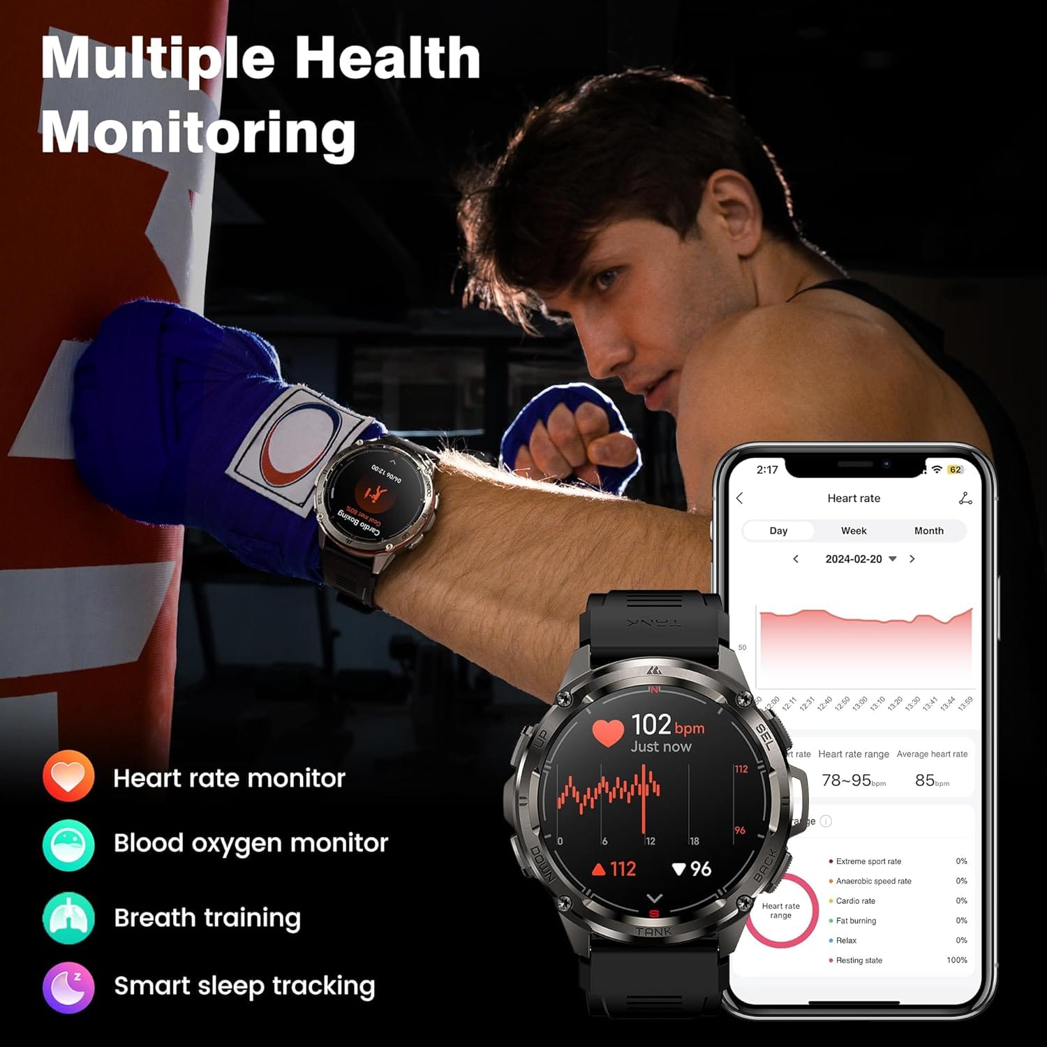 KOSPET TANK T3 ULTRA CALLING Rugged Smartwatch