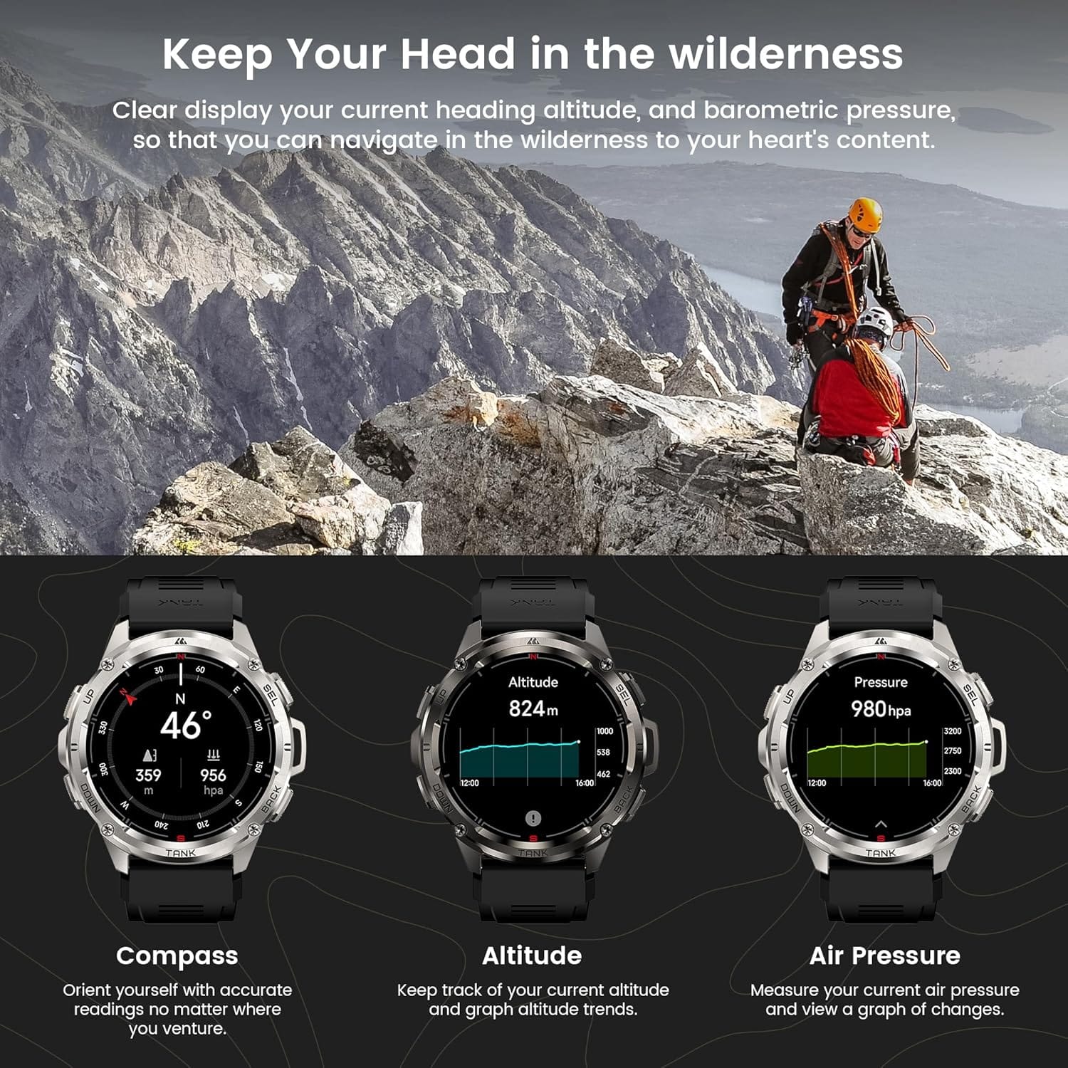 KOSPET TANK T3 ULTRA CALLING Rugged Smartwatch