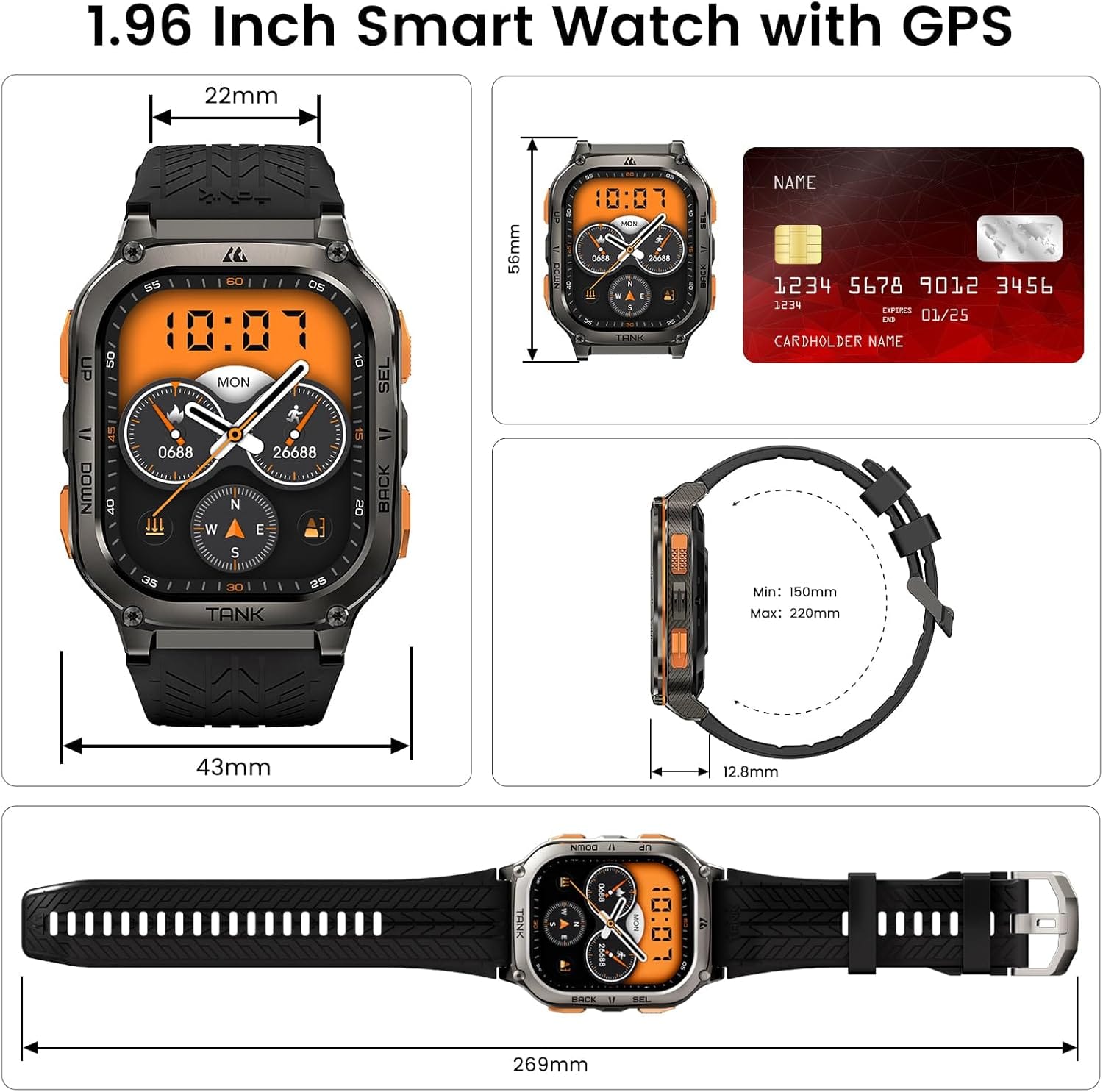 Kospet Tank M3 Ultra Dual GPS Rugged Smart Watch