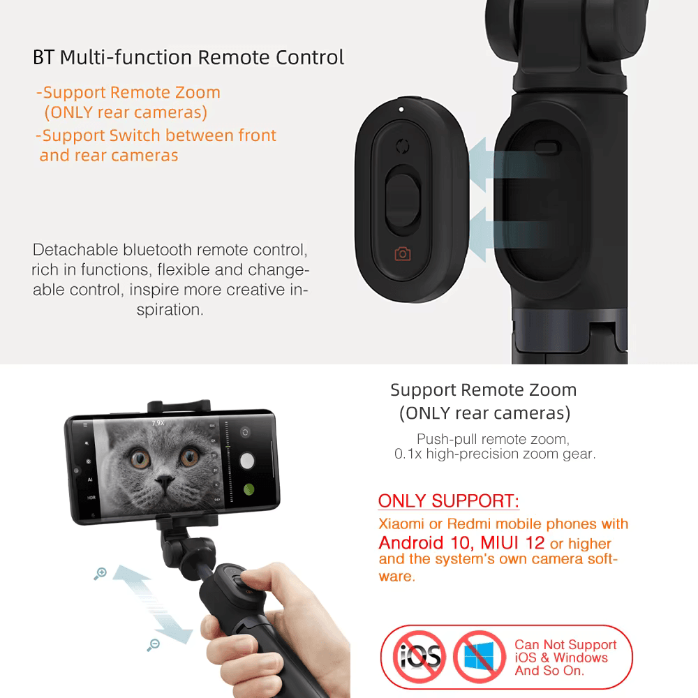 Xiaomi Mi Zoom Selfie stick with bracket (4)
