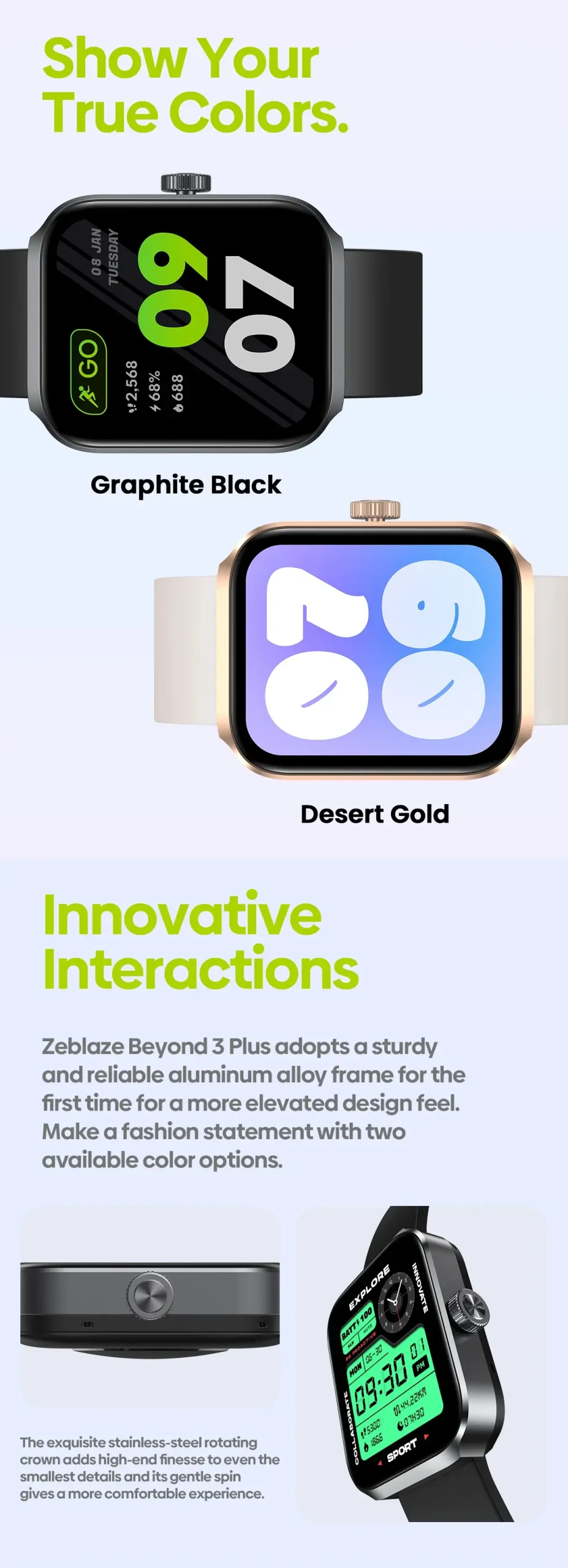 Zeblaze Beyond 3 Plus GPS Smart Watch