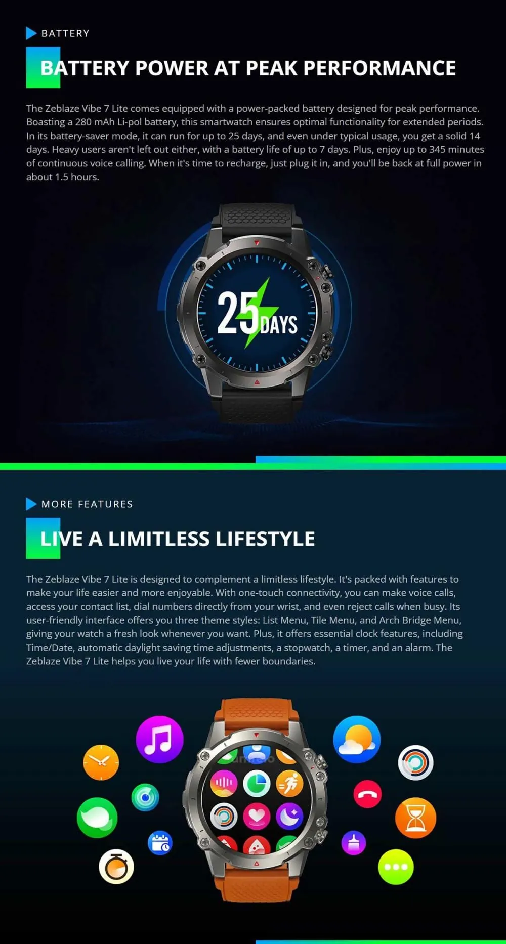 Zeblaze Vibe 7 Lite Smart Watch