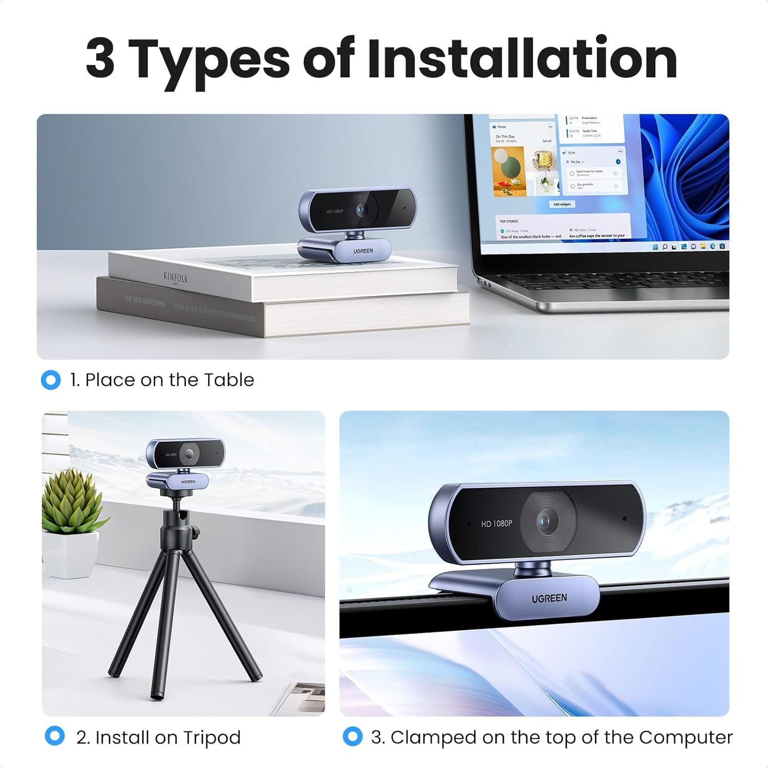 UGREEN CM678 1080P HD Mini Webcam