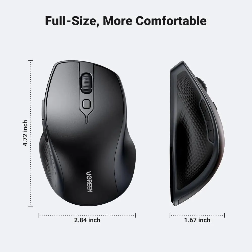 UGREEN MU101 Ergonomic Wireless Mouse 4000 DPI