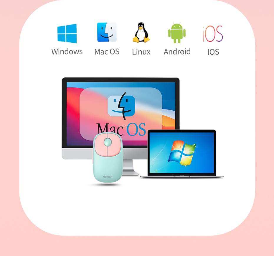 UGREEN MU102 Rechargable Dual Mode Wireless Mouse 4000DPI