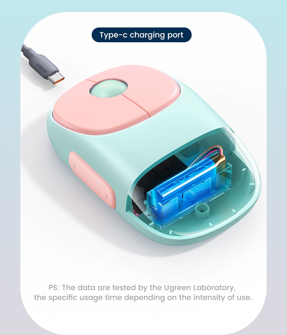 UGREEN MU102 Rechargable Dual Mode Wireless Mouse 4000DPI