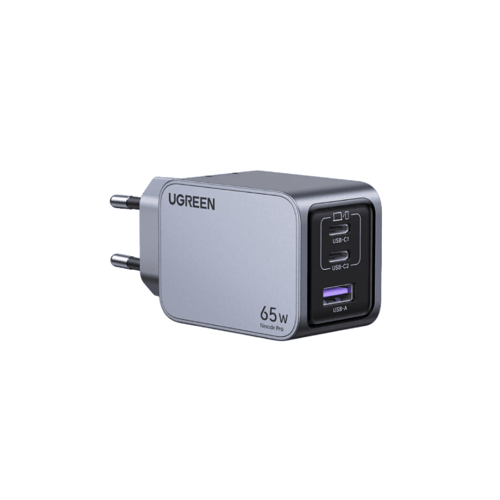 thumbnail image 2 of UGREEN 65W GaN Fast Charger 3-Port USB C PD | Quick Charge 4.0 3.0, For IPhone/Android, Black 2 of 6