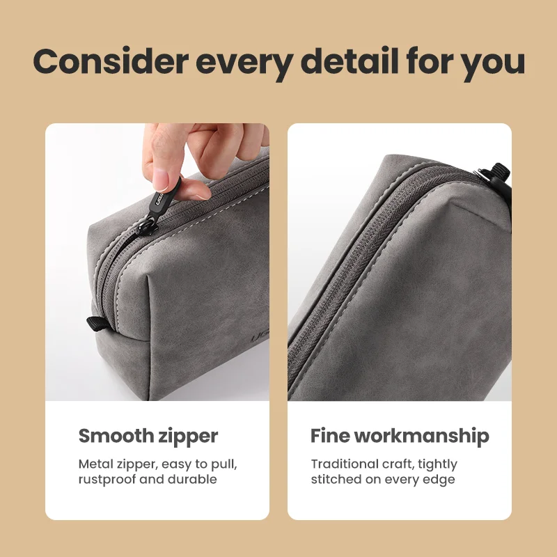 UGREEN Organizer Bag Leather Storage Case