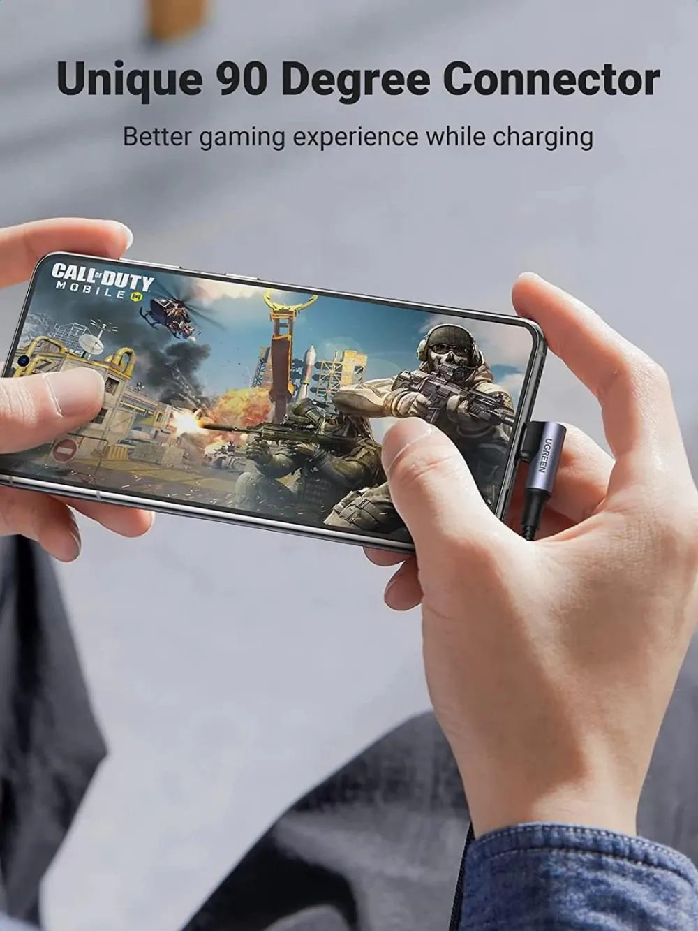 UGREEN Right Angle 100W USB C Cable PD Fast Charging (2 Meter)