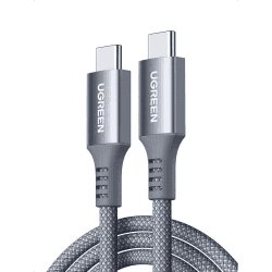 UGREEN USB C to USB C 100W PD Fast Charging Silicone and Nylon Braided Cable