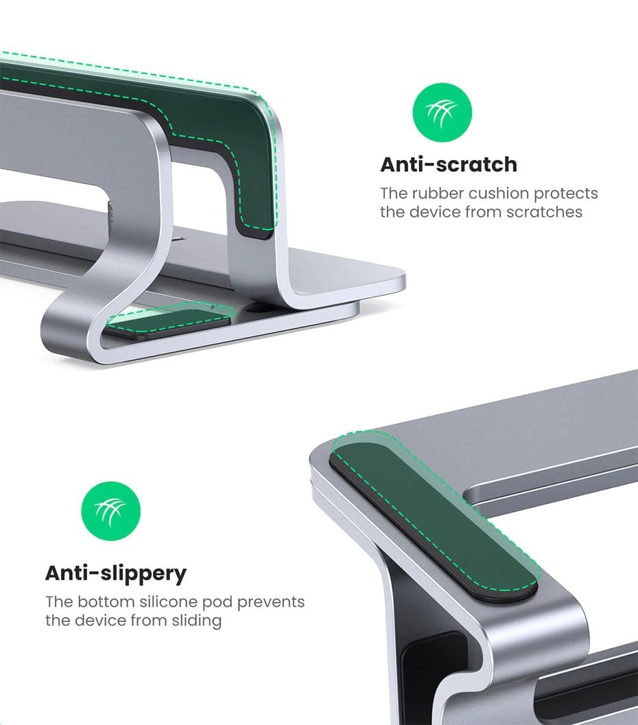UGREEN Vertical Laptop Stand Holder Aluminum Adjustable Stand