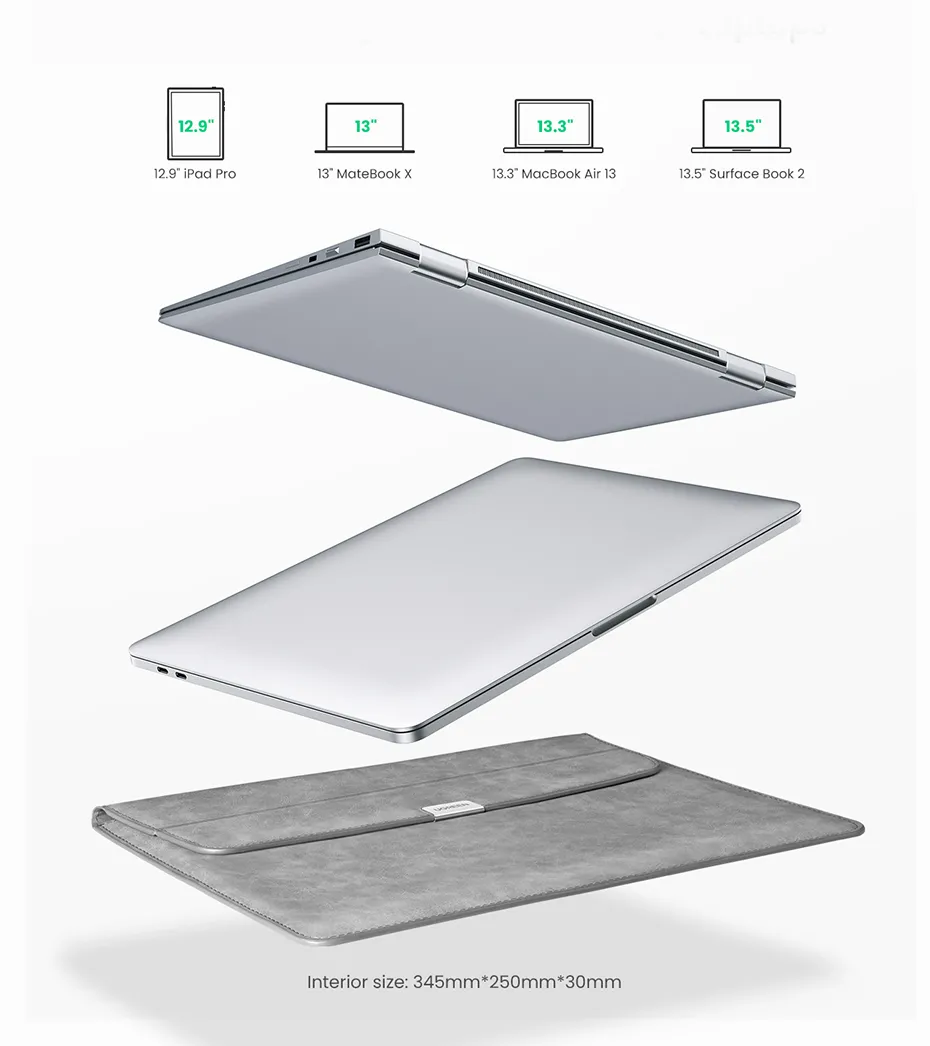 Ugreen 13.3 inch Laptop Sleeve with Case Stand (20432)