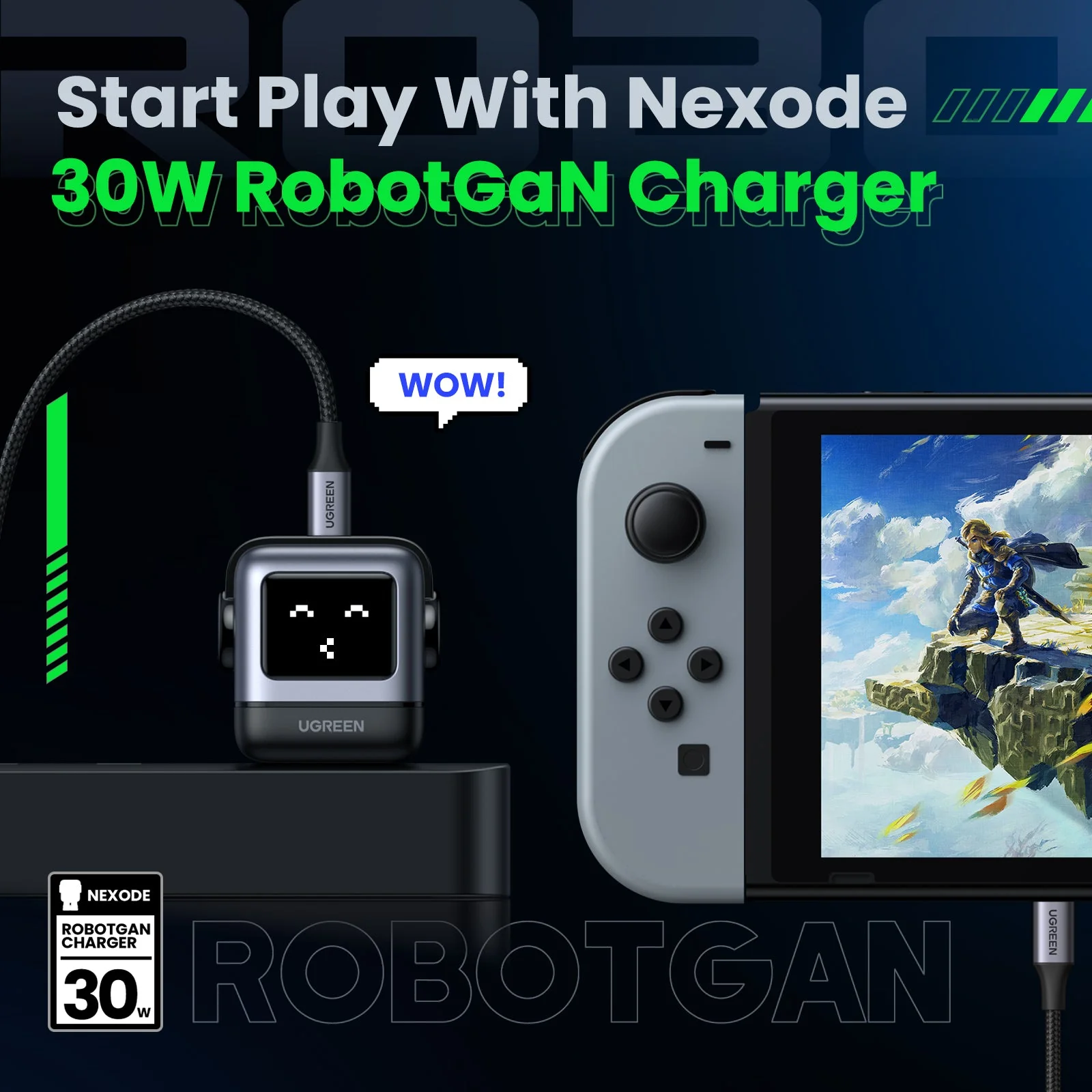 Ugreen 30W Nexode RobotGaN Fast Charger
