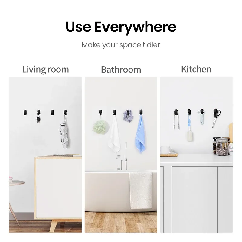 Ugreen LP252 Lightweight Car Mount Hook (80199) -4 Pieces Pack