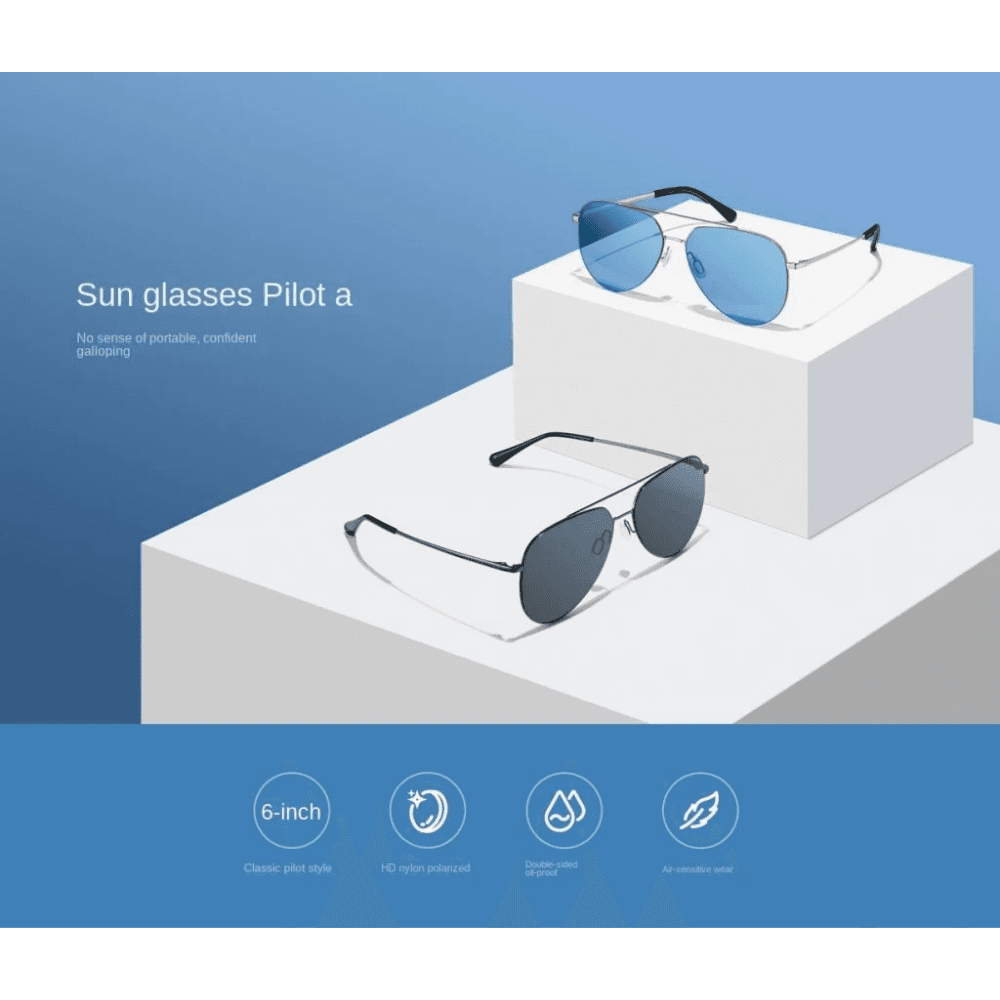 Xiaomi Mijia Pilota Classic Aviator Anti-UV Screwless Sunglasses (MSG01BJ) (5)