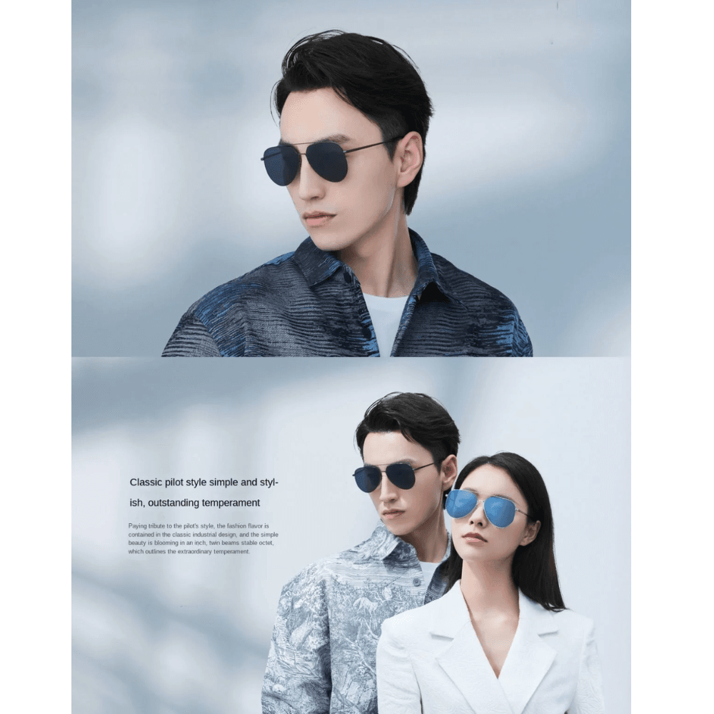Xiaomi Mijia Pilota Classic Aviator Anti-UV Screwless Sunglasses (MSG01BJ) (5)