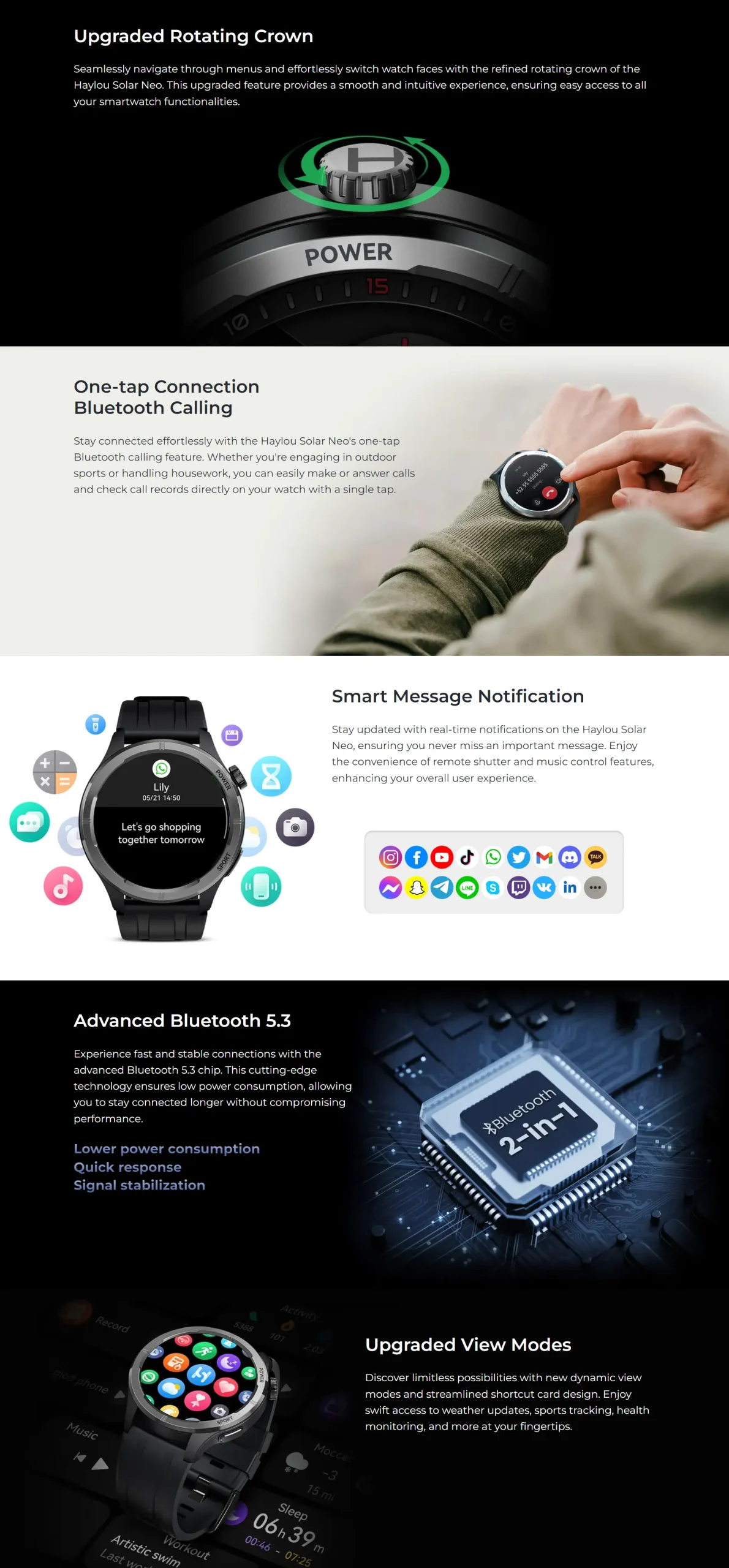 Haylou Solar Neo BT Calling Smartwatch