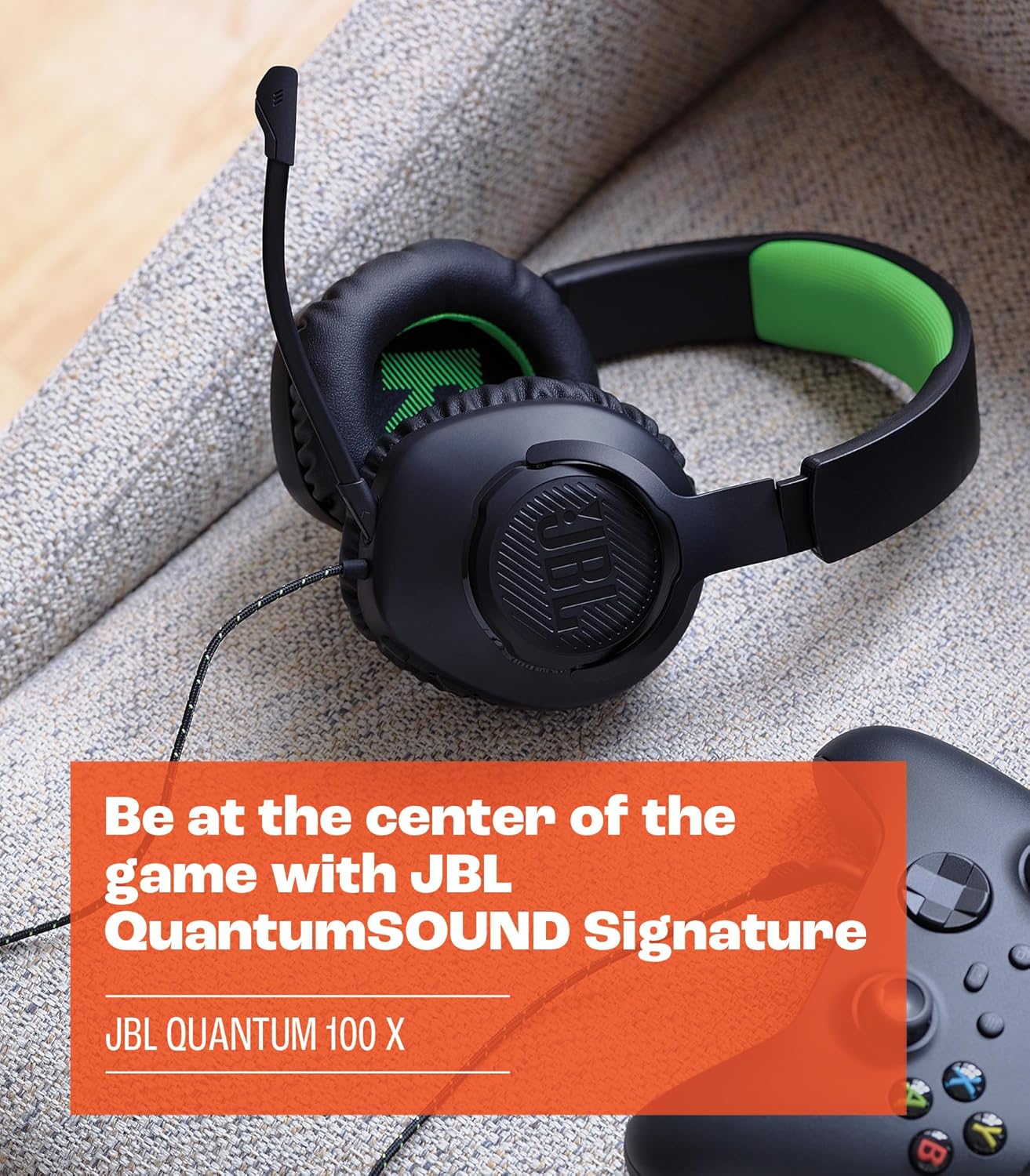JBL Quantum 100X Console Over-Ear Wired Gaming Headphone