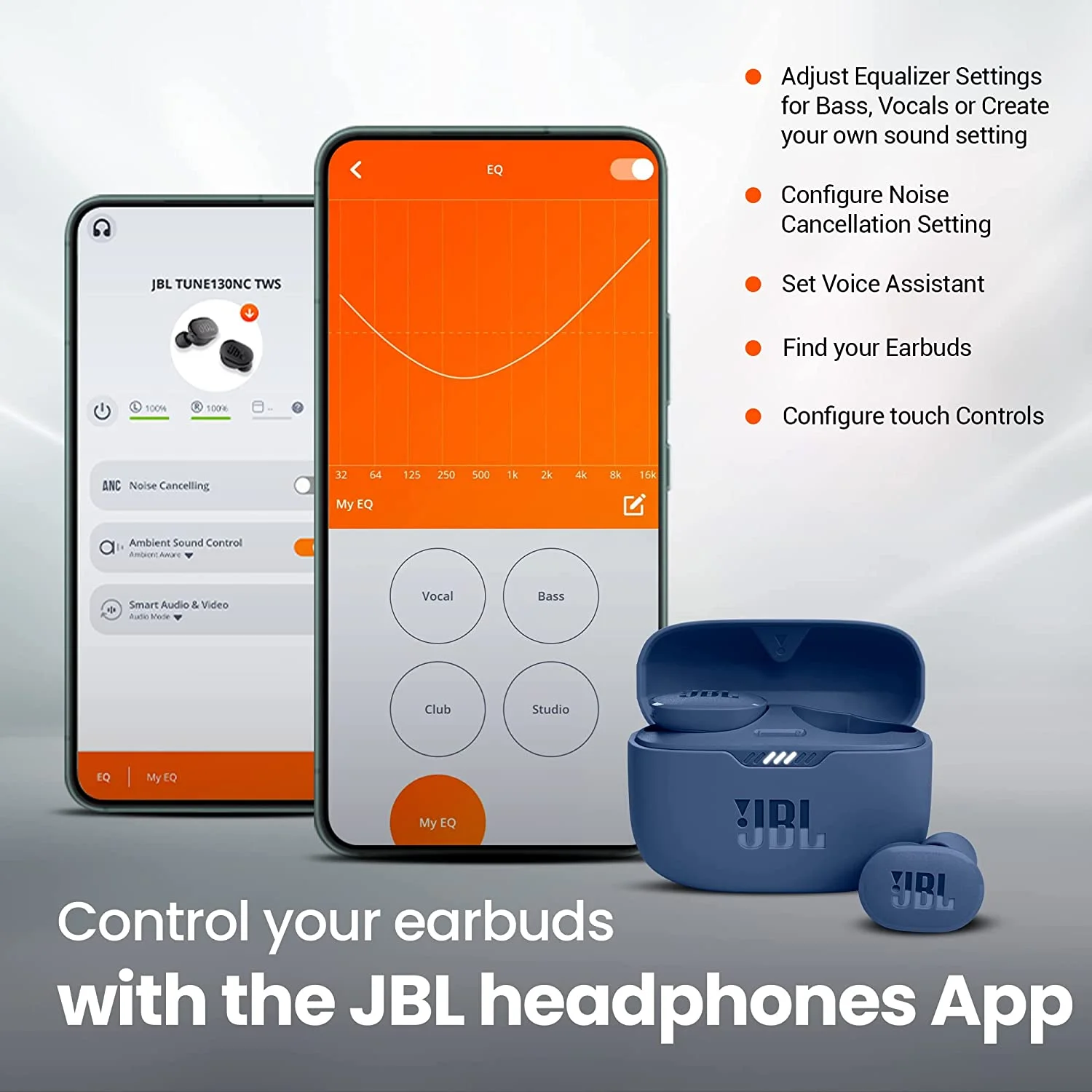 JBL Tune 130NC Noise Cancelling Earbuds