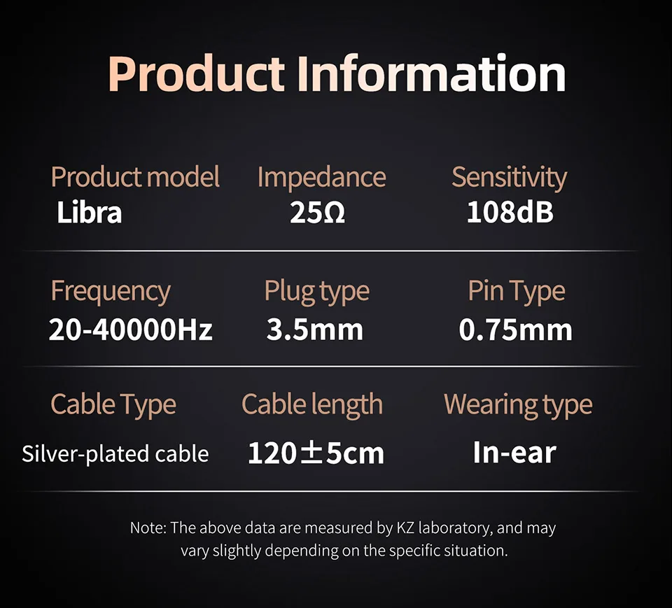 KZ X Angelears Libra Dynamic HiFi In-Ear Earphone