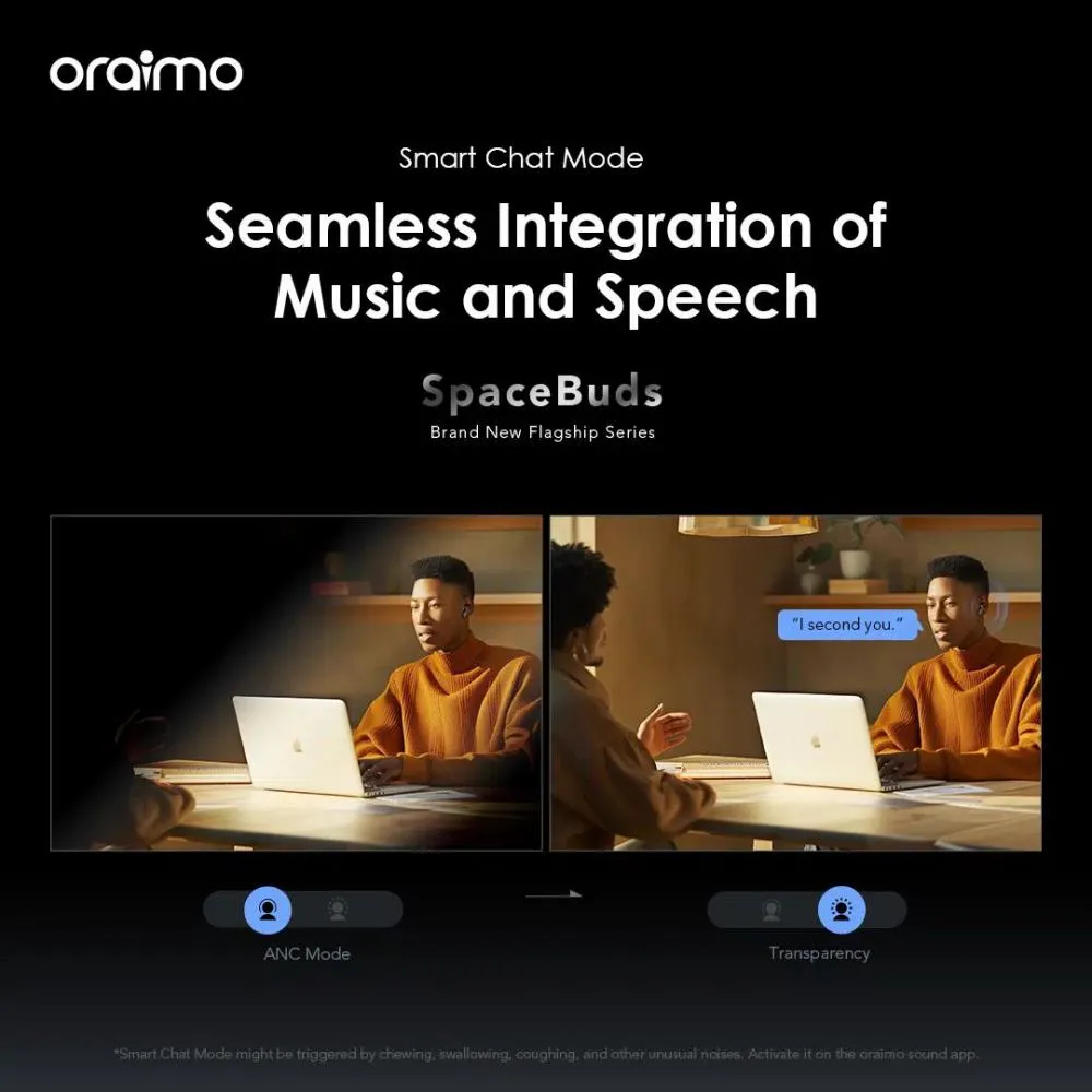 Oraimo OTW 630 SpaceBuds Hybrid ANC TWS Earbuds