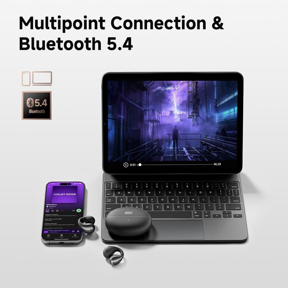 QCY Crossky C30 Open Ear Clip-On Wireless Earbuds