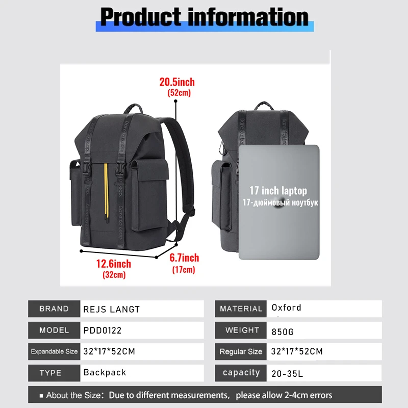 Realme Trendy Backpack Waterproof Fashionable Travel Bag