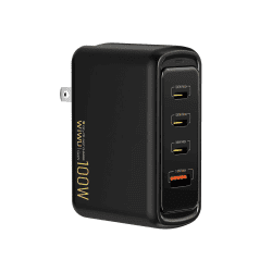 WiWU PD 100W GaN Wall Charger With Universal Travel US EU UK Plug