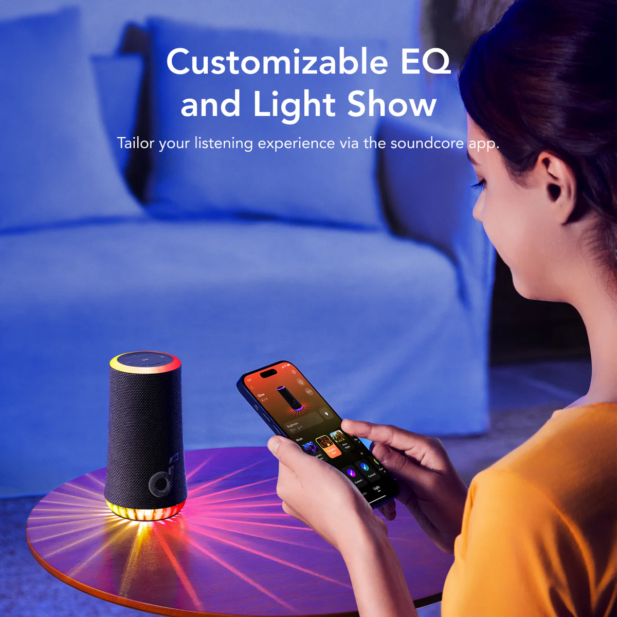 Anker Soundcore Glow Portable Speaker With 30W 360° Sound (A3166) (1)
