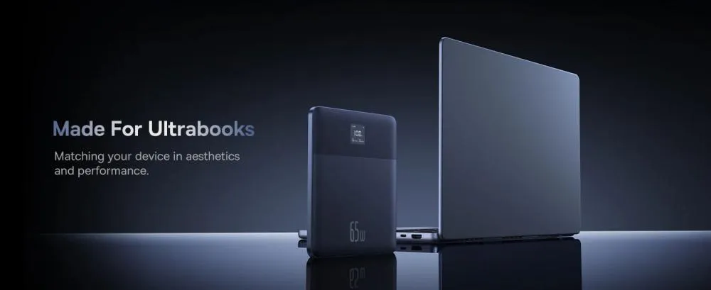 Baseus Blade 2 Smart Power Bank 65W 12000mAh with 100W USB-C to USB-C Cable