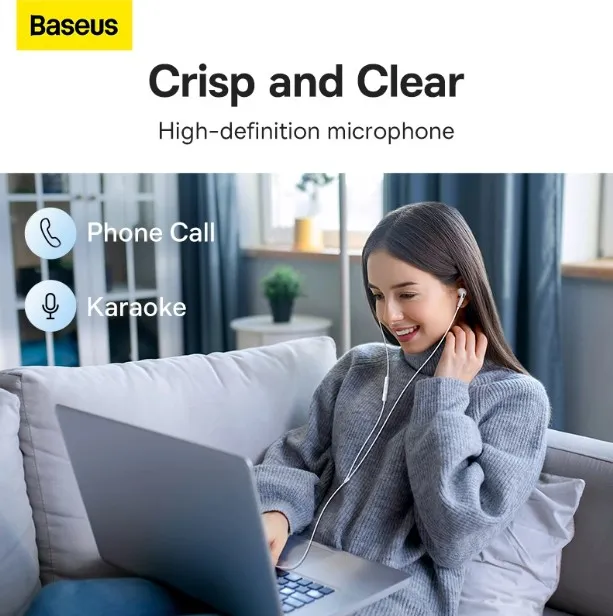Baseus Encok H18 Wired Earphone