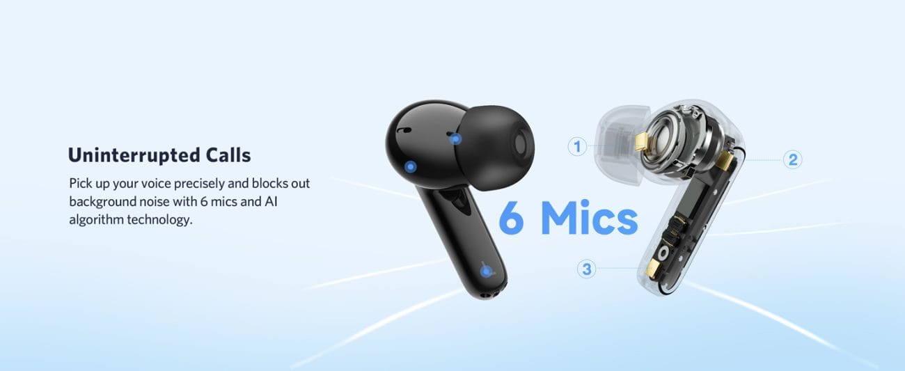 EarFun Air 2 NC ANC LDAC HiRes Audio Earbuds